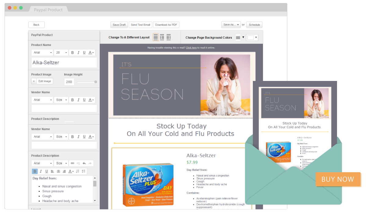 Sell your pharmacy products online and in email with SnapRx and PayPal with the PayPal But button